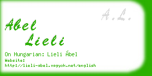 abel lieli business card